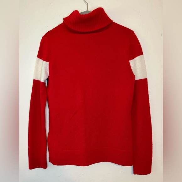 Perfect Moment Ski Marina wool turtleneck Red color block size M - Picture 6 of 9